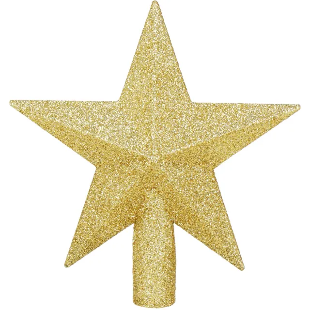springos Kerstboom Piek | Ster | 19 cm | Glitter | Goud