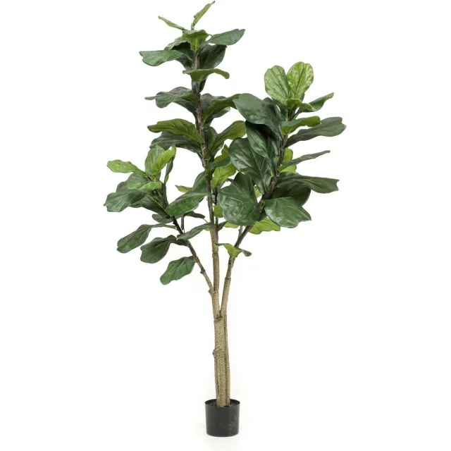 Emerald Kunstboom Ficus Lyrata 180cm - Kunstplant voor binnen - Ficus kunstplant Groen