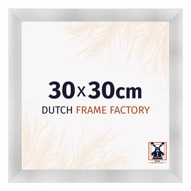 Dutch Frame Factory Fotolijst 30x30 cm - MDF - Aluminium Geborsteld - Praag