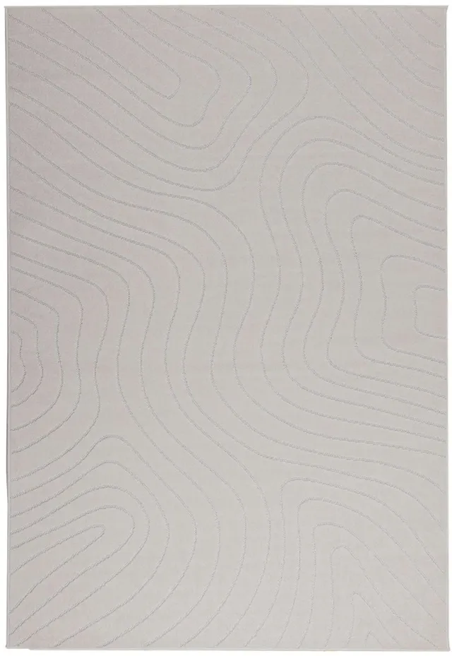 vidaXL Binnen- - en - buitenkleed - PALMERAS - Crème - 140 - x - 200 - cm - Polyester