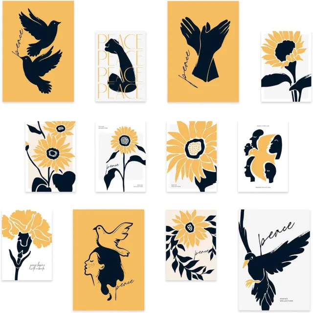 Nacnic Set Wanddecoratie Prints A3 & A4 - Moderne Kunst Posters