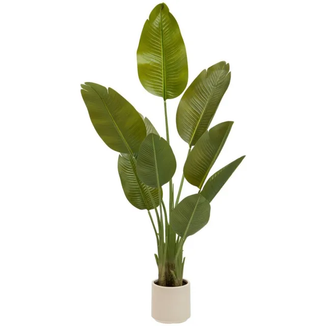 Atmosphera Créateur d'intérieur® Kunstbananenboom H 140 cm met pot LORA Vert