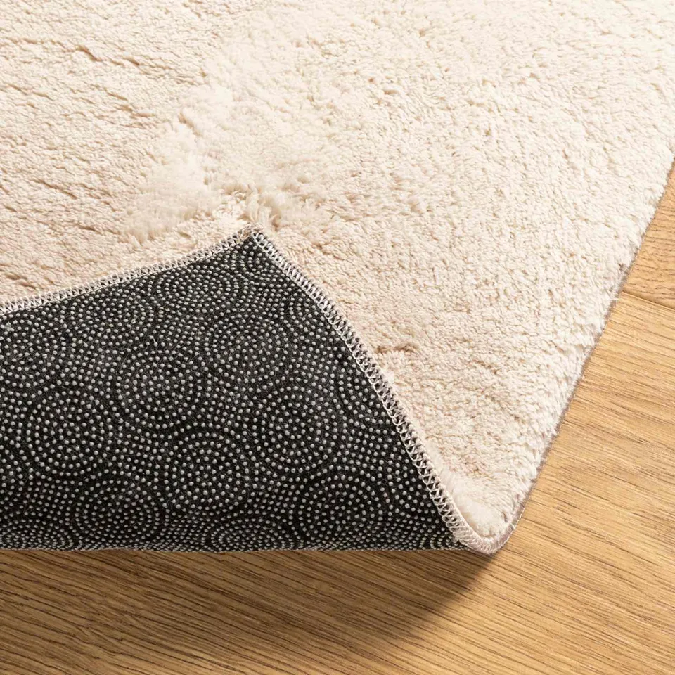 vidaXL Medium pile zachte en wasbare tapijt HUARTE Beige 80 x 750 cm, foto 4
