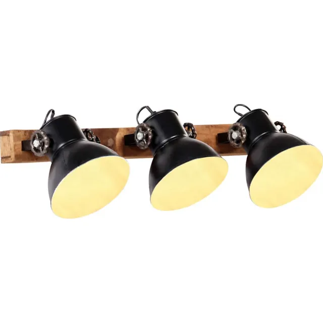 vidaXL Wandlamp industrieel E27 65x25 cm zwart