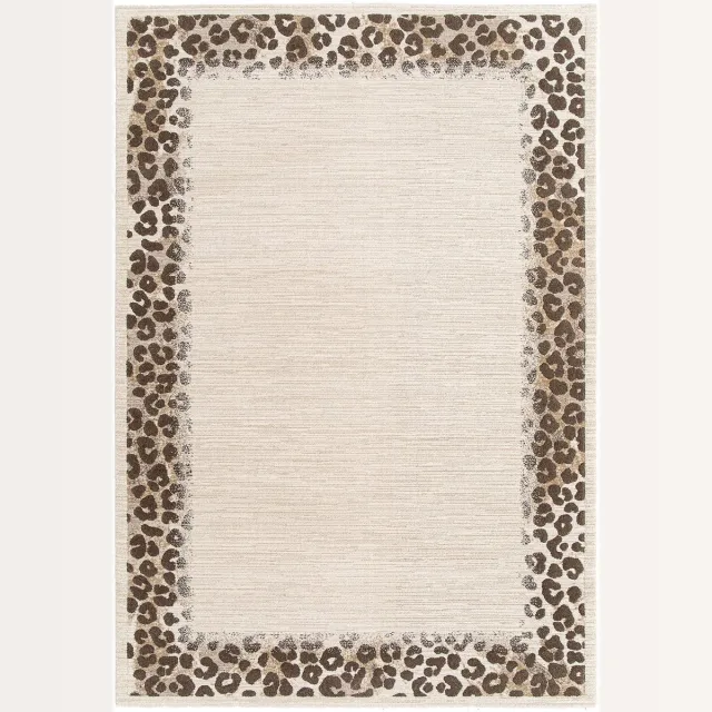 AFK Living Zacht tapijt met luipaardprint WILD beige