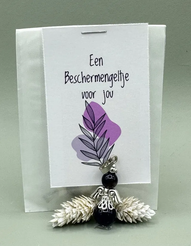 VanKarina Een beschermengeltje voor jou, amethist, klein kadootje, edelsteen,bescherming