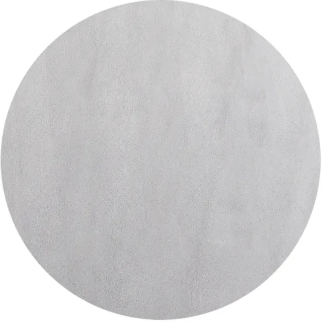 Dutch XXL Rond Wasbaar Vloerkleed | Tapijt | Sky | Uni | Zilver | 120x120 cm