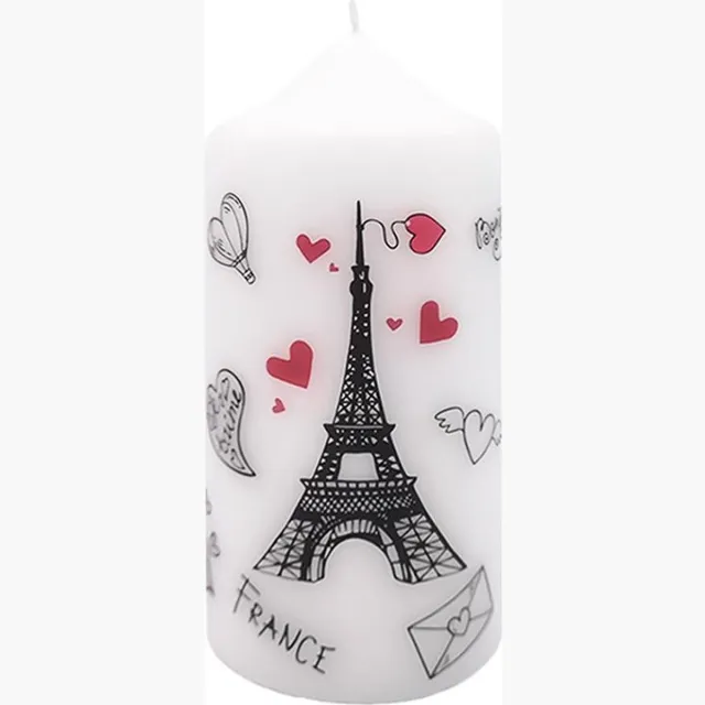 Van Licht Liefdes Cadeau Love Cadeau Kaarsen Kaars CITY OF LOVE wit