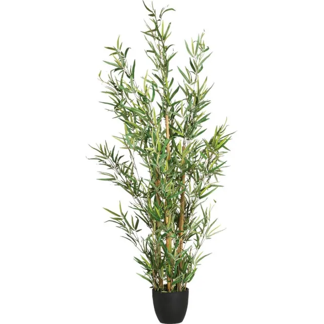 Atmosphera Kunstplant bamboe met pot - H120 cm - Plant Groen