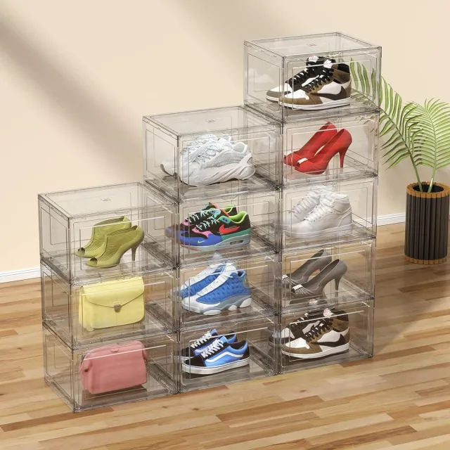 Online Europe 6 Premium schoenenbox - Schoenen doos - Transparante Stapelbaar & Universeel