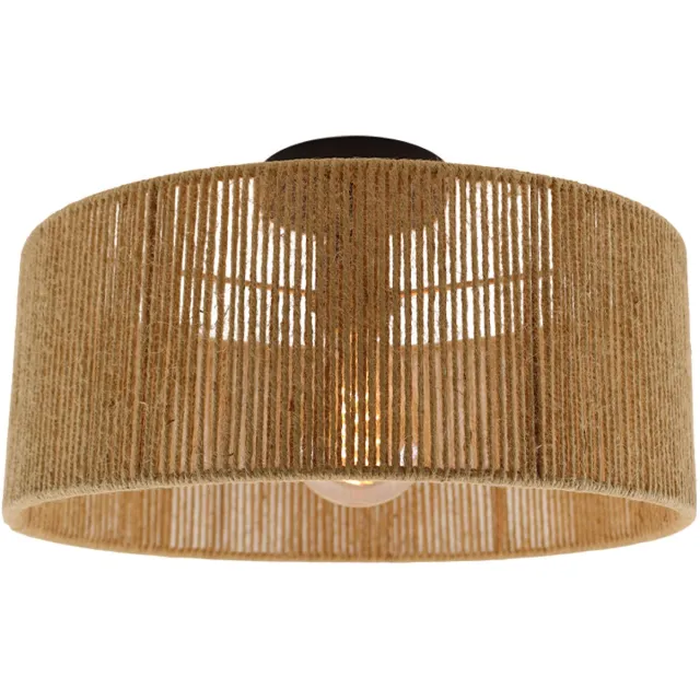 Olucia SELENA - Plafondlamp - Bruin / Zwart - Vorm: Rond