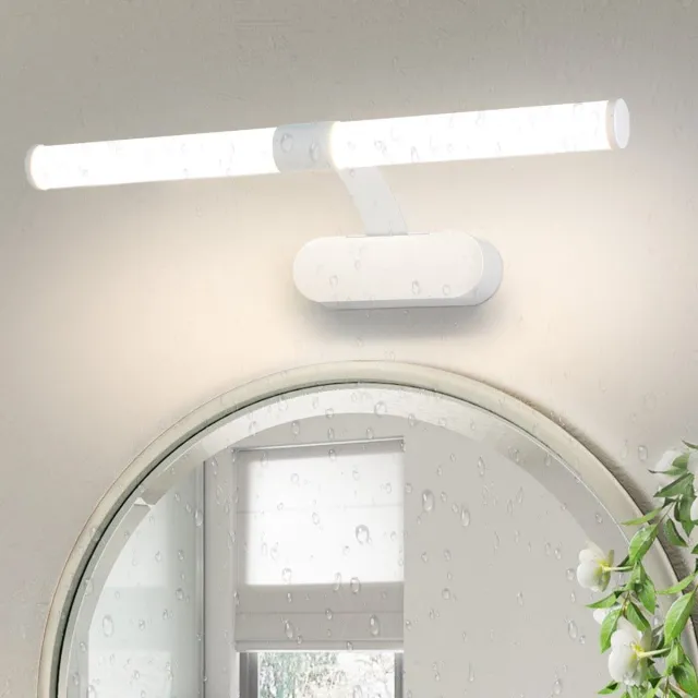 NETTLIFE LED Spiegellamp - badkamerlamp - wit - 40CM - Modern - 6W Badkamerlamp - IP44 Wandlamp - 4000K neutraal wit - voor kelder | keuken | badkamermeubel