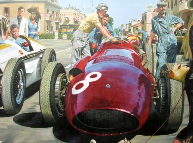 Benjamin Freudenthal Grand Prix Pescara 1957 - "La Dolce Vita" By Benjamin Freudenthal - Maserati rood