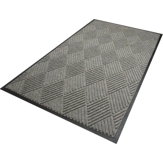 Mountville Mills Europe Waterhog Diamond droogloopmat / schoonloopmat 60x90 cm - Rubber border - Grijs