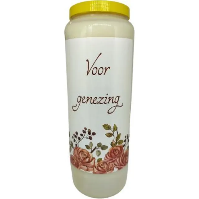 noveenkaars Voor genezing - Noveenkaars - 9 dagen brander (20 stuks) Kleurloos