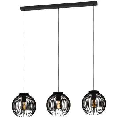 EGLO Hanglamp Alhabia Zwart 3xe27