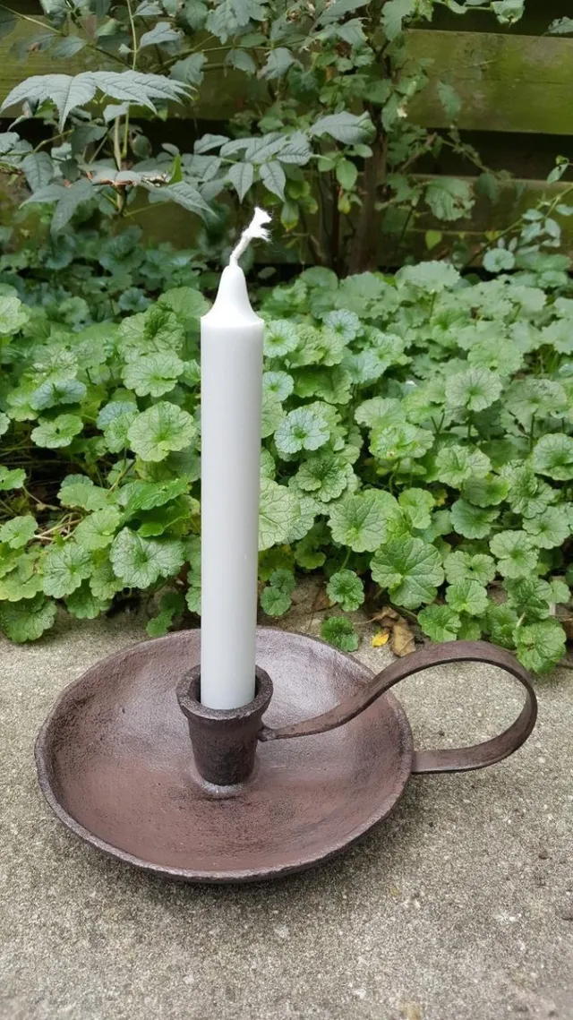 Sommerfield Kandelaar met oor - Gietijzer - Roestbruin - Ø 15 cm - Thasth Design