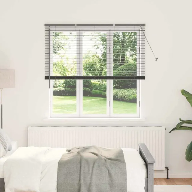 vidaXL Venetiaanse jaloezie Donkergrijs 175 x 145 cm 25 mm Aluminium