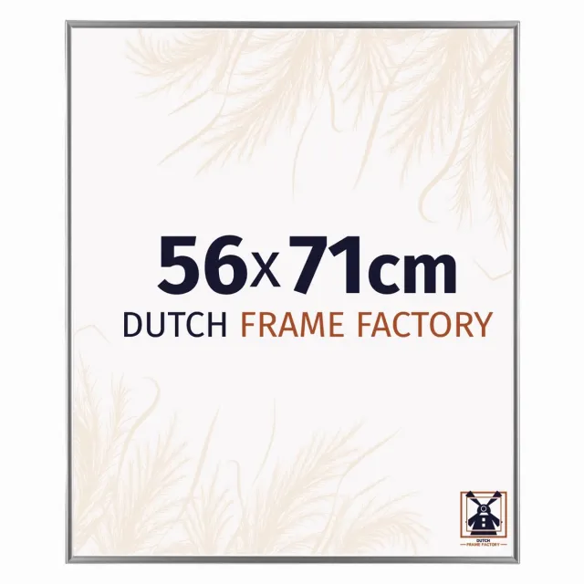 Dutch Frame Factory Fotolijst 56x71 cm - Kunststof - Zilver Hoogglans - Easy