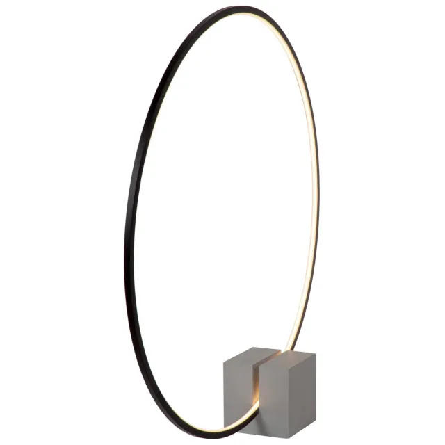 Lucide CIRKELIS - Tafellamp - Ø 83 cm - LED Dimb. - 1x24W 30 Zwart