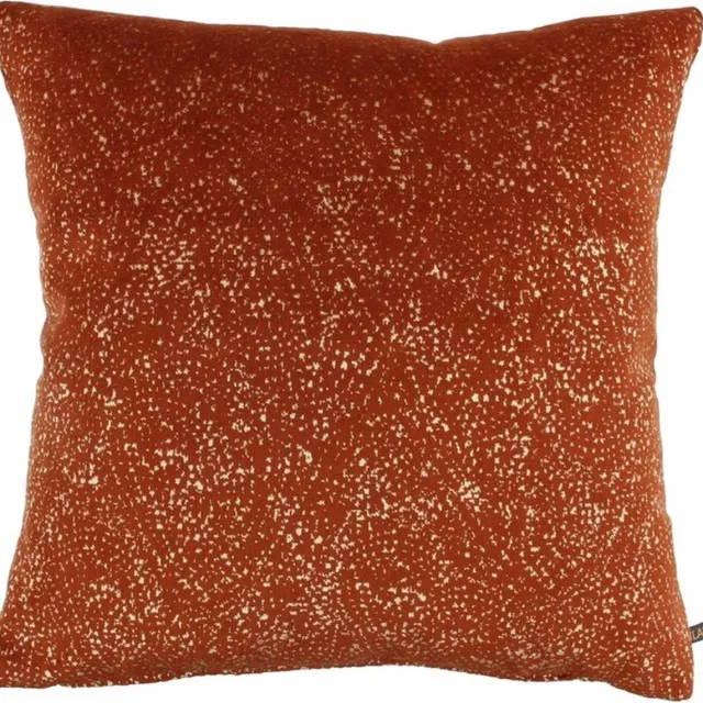 Claudi sierkussen Carmela - burned orange - 45x45 cm brique