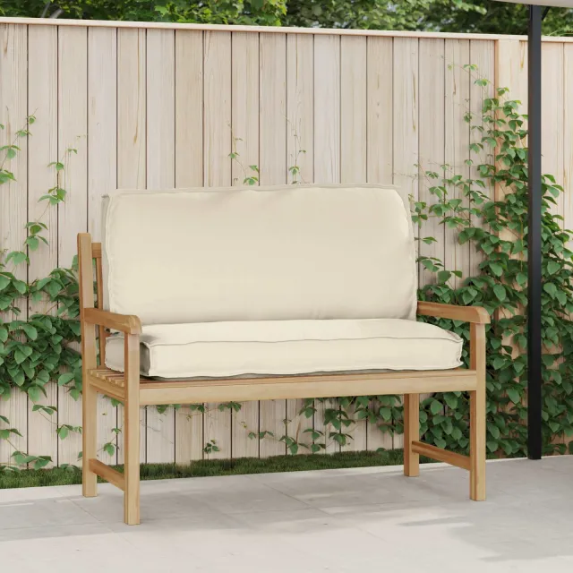 vidaXL Kussen Oxford Stof Crème 120 x 50 x 12 cm