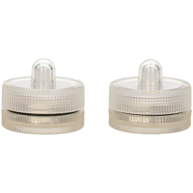 Ideas 4 Seasons Ideas4Seasons LED waxinelichtjes/theelichtjes voor onder water - set van 2x - helder wit - zinkend