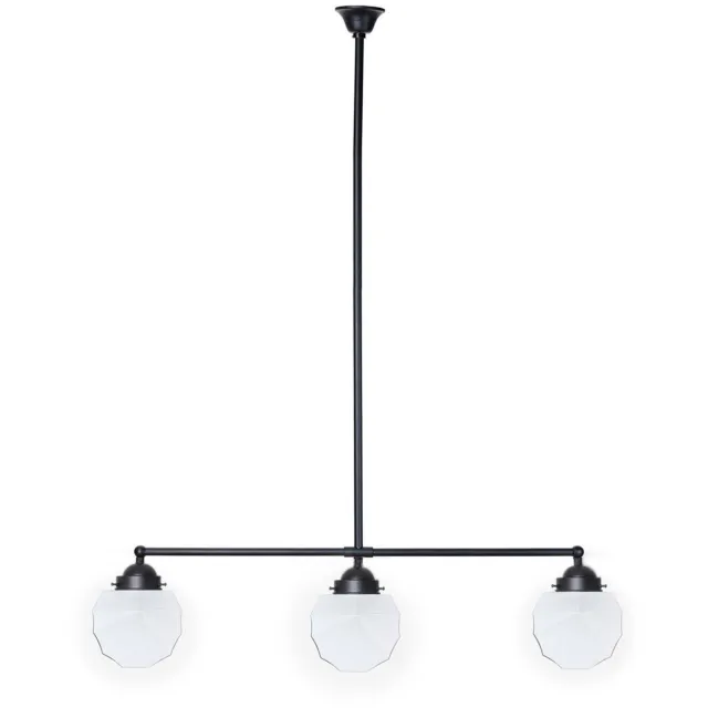 Coloured by Art Moonlight T-lamp 3 lichts Johanna - Art Deco Trade Zwart