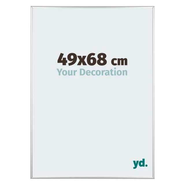 yd. Your Decoration - Fotolijst 49x68 cm - Aluminium - Zilver Hoogglans - Kent