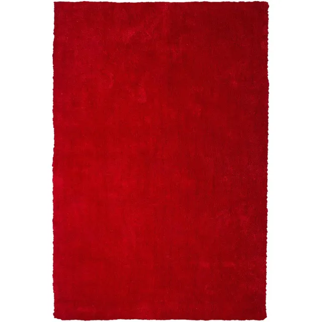 Beliani DEMRE - Shaggy vloerkleed - Rood - 200 x 300 cm - Polyester