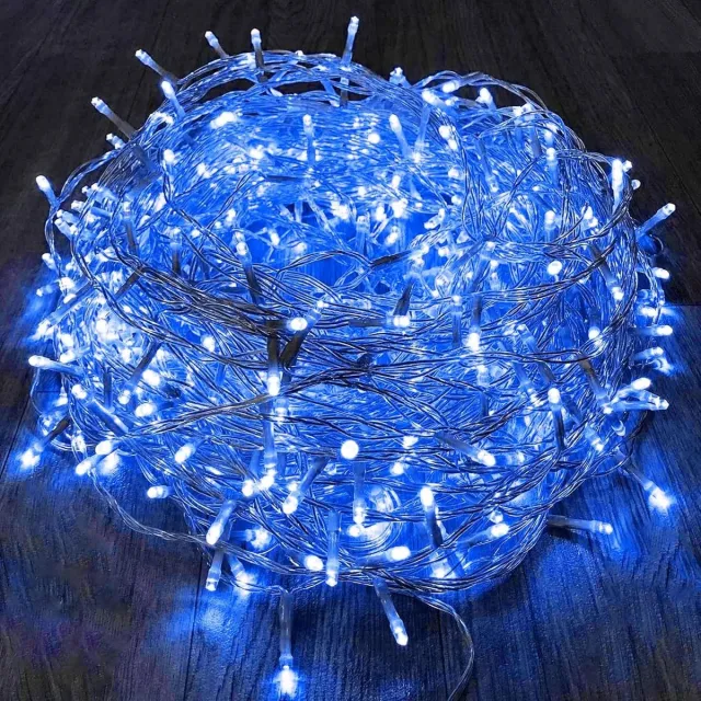 Daity 1-pack - Lichtsnoer - 30 meter LED-draad - waterdichte lichtsnoer - kerstversiering - binnen- en buitendecoraties voor slaapkamers en tuinfeesten - stekkerklaar (Blauw)