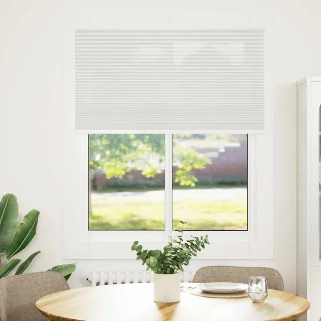 vidaXL Plissé rolgordijn 105x150 cm stofbreedte 104,4 cm polyester Grijs
