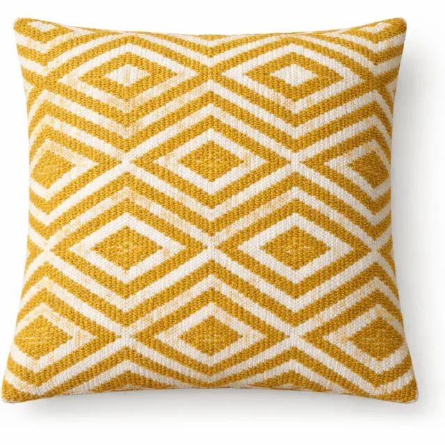Ancient Wisdom Classic Cushion Cover - Mustard Diamonds - 45x45cm multicolor