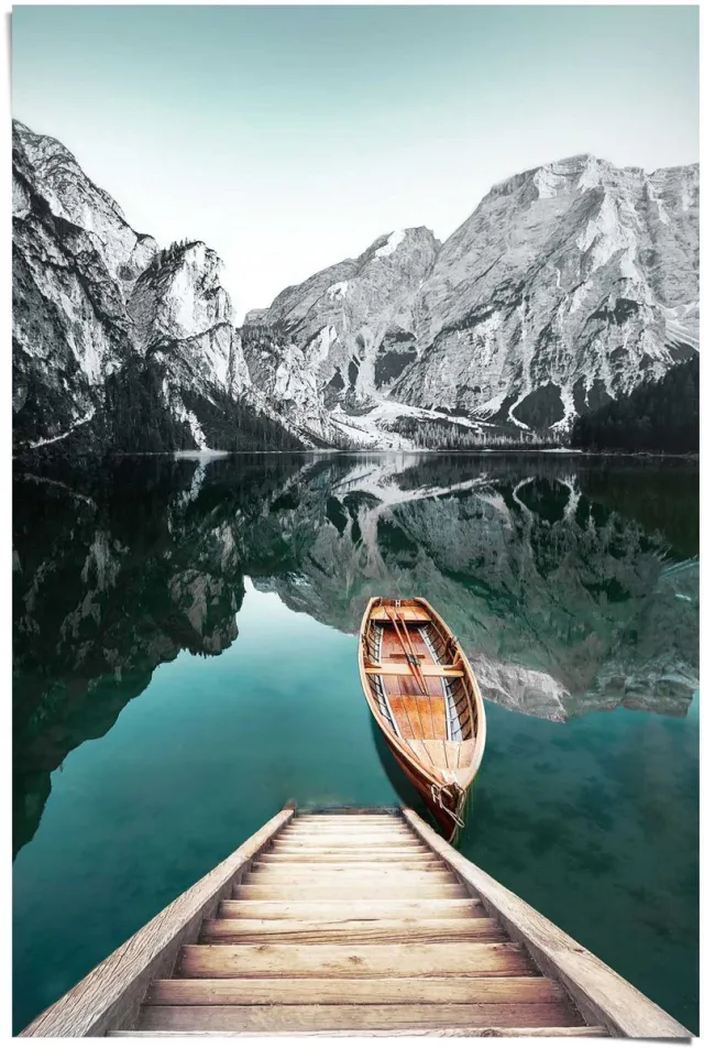 Reinders Poster Bergmeer - 91,5 x 61 - Papier - REINDERS
