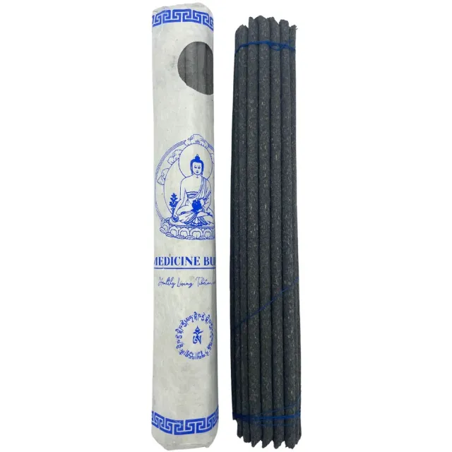 Ancient Wisdom Rolled Pack of 30 Premium Tibetan Incense - Medicine Buddha multicolor