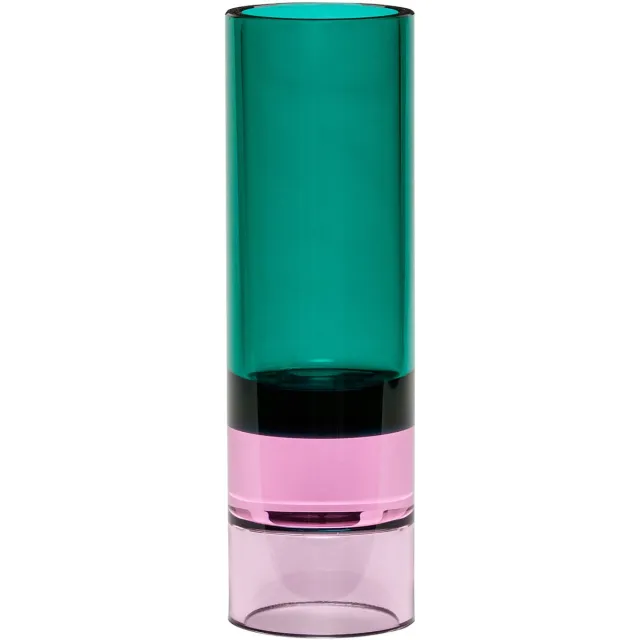 Hübsch theelichthouder Astro Green Pink
