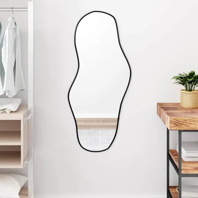 vidaXL Wandspiegel 100x45 cm zwart
