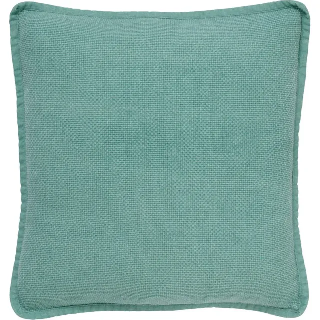 Dutch Decor BOWIE - kussenhoes 45x45 cm - gewassen katoen - Jadeite - groen - met rits - zonder binnenkussen Lichtgroen