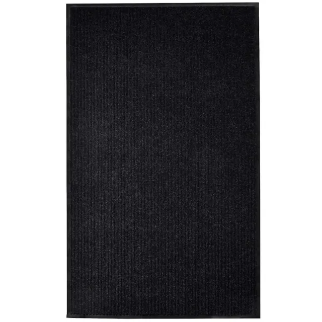 vidaXL Deurmat 117x220 cm PVC zwart
