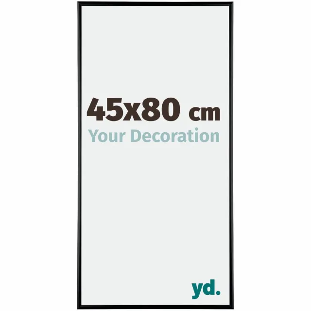 yd. Your Decoration - Fotolijst 45x80 cm - Aluminium - Zwart Hoogglans - Kent