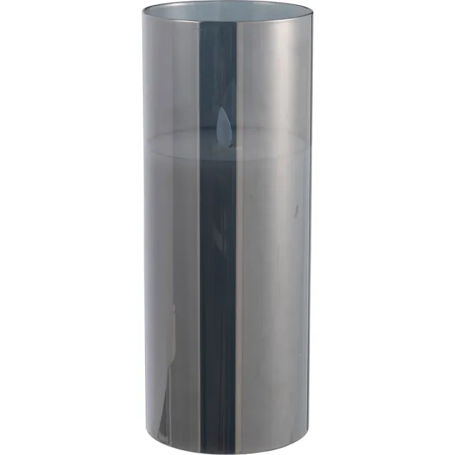 J-Line lamp Blinkend - glas - grijs - large - LED lichtjes