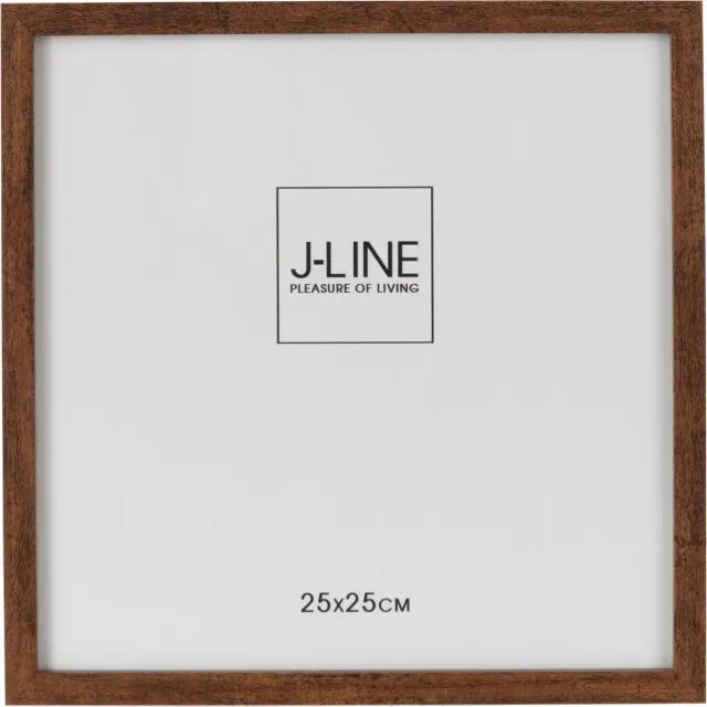 J-Line fotolijst Basic - hout - donkerbruin - large - 2 stuks