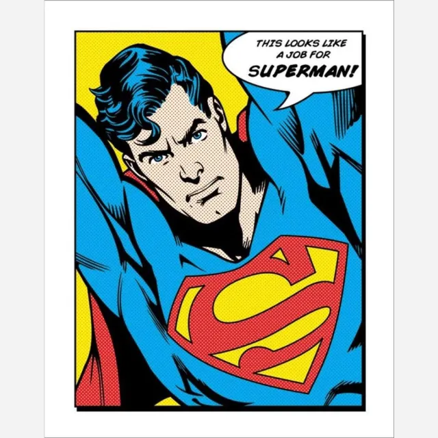 Pyramid Kunstdruk Superman - Looks Like A Job For 40x50cm Divers