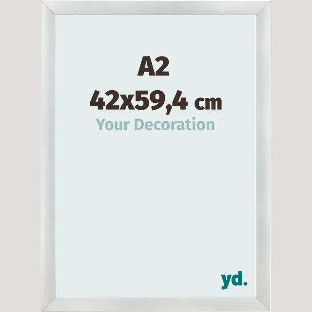yd. Your Decoration - Fotolijst A2 42x59,4 cm - MDF - Zilver Mat - Pisa