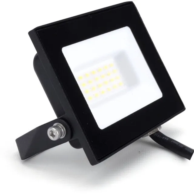 Integral LED Bouwlamp 20W 4000K Koel Wit 2000lm Zwart IP65 | Geen fitting | 20 watt | 25.000 Branduren