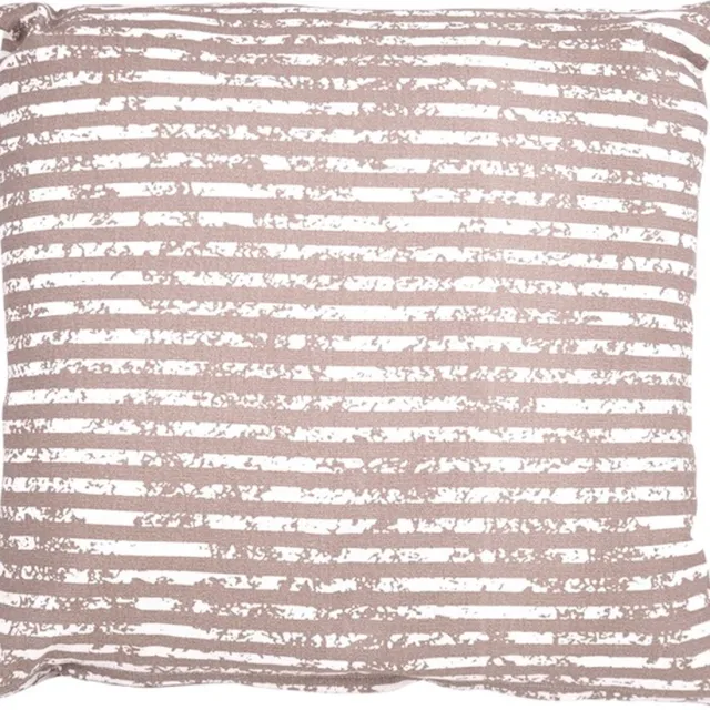 Linen & More Vintage Stripe Taupe Kussen | 45 X 45 | Sierkussen Voor Woonkamer Of Slaapkamer