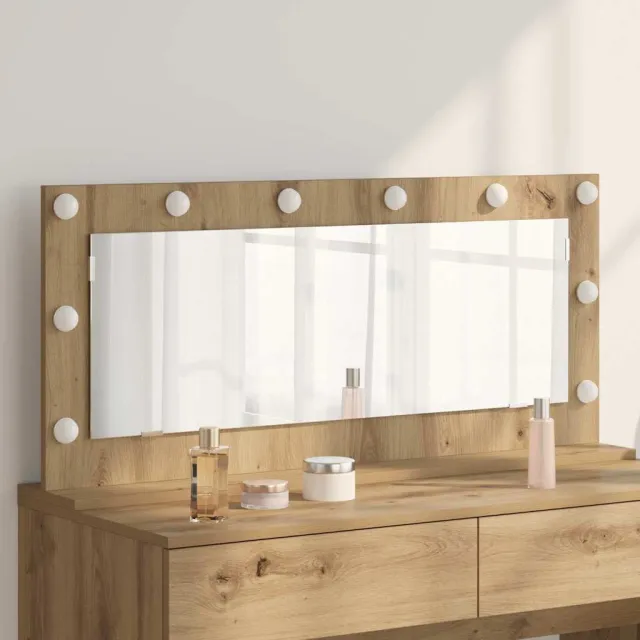 vidaXL Schmink Spiegel Artisan Eiken 100 x 45 x 18 cm Rechthoekig Bruin