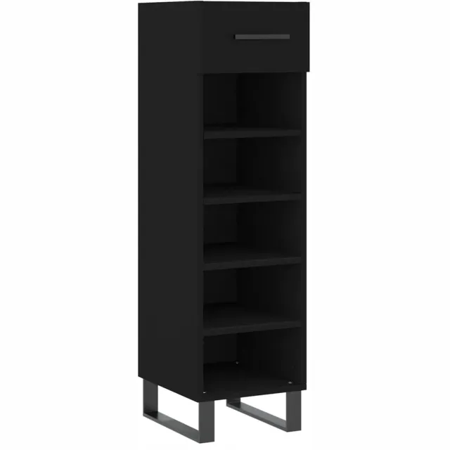 Zakito Zwarte Schoenenkast van Houtcomposiet - 30x35x105 cm