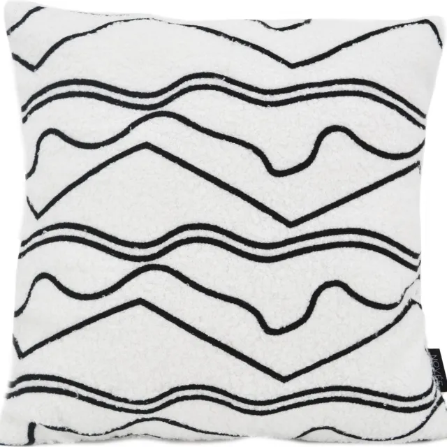 NOVÉE Nordic Bouclé Kussenhoes | Bouclé / Polyester | 45 x 45 cm Wit
