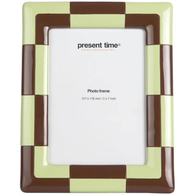 Present Time Firenze fotolijst - chocoladebruin/zachtgroen chocolade bruin, zachtgroen